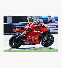 Casey Stoner at laguna seca 2010 Photographic Print