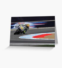 Valentino Rossi at laguna seca 2010 Greeting Card