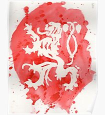 Boston Crusaders DCI Watercolor Logo Poster