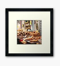 Bread, Mahane Yehuda Market, Jerusalem Framed Print