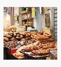 Bread, Mahane Yehuda Market, Jerusalem Photographic Print