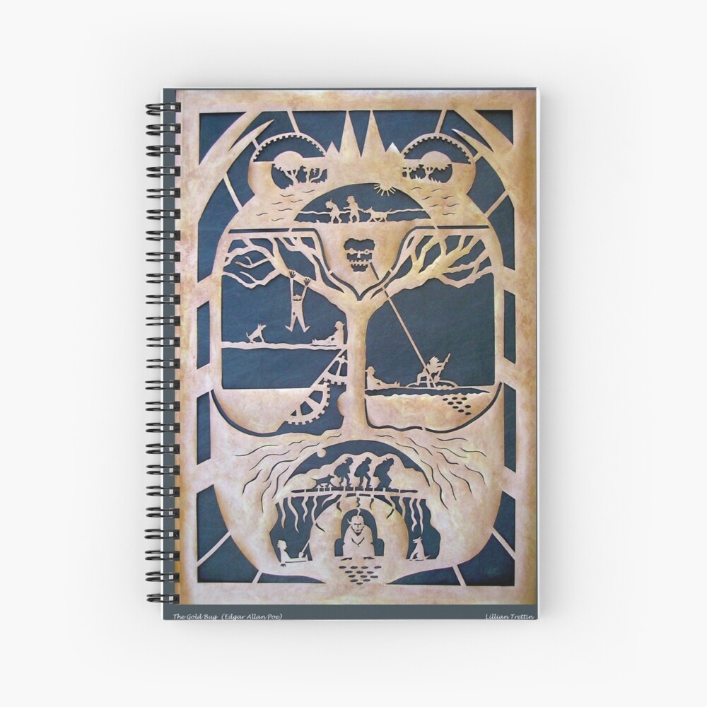 The Gold Bug in Copper Spiral Notebook