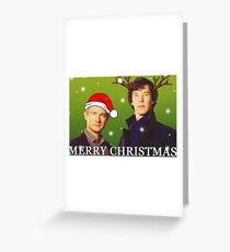 Sherlock Holmes merry Christmas merchandise Greeting Card