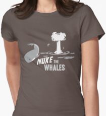 Nuke The Whales Women's Fitted T-Shirt