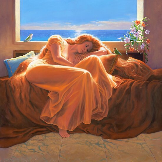 Greg Hildebrandt S Flaming June American Beauties Pin Up Art By Greg