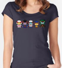 Chibi-Fi Gatchaman Women's Fitted Scoop T-Shirt