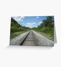 Traintracks Greeting Card