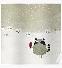 Raccoon Poster