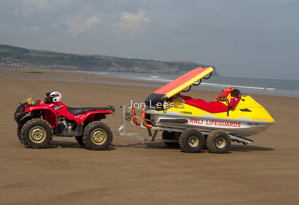 "RNLI ATV and rescue jet ski" by Jon Lees | Redbubble