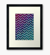 Zig Zag Chevron Pattern Framed Print