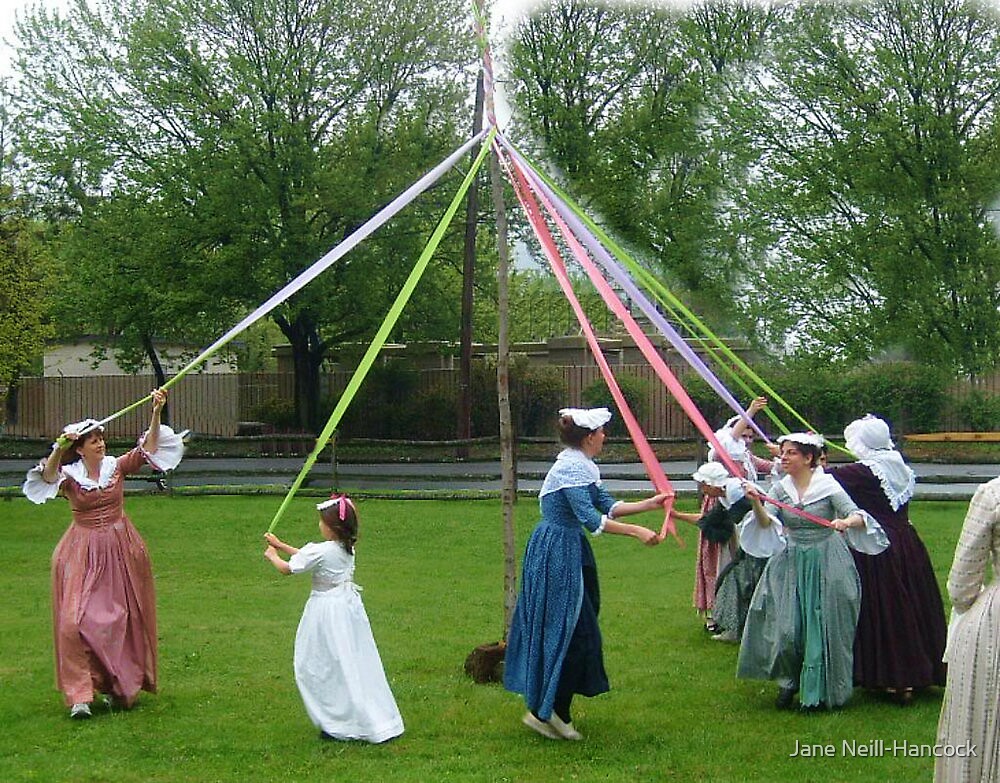 "Weaving The Ribbon Of The May Pole" by Jane NeillHancock Redbubble