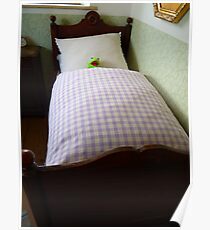 Frog Kermit Tired Sleep Bed Poster