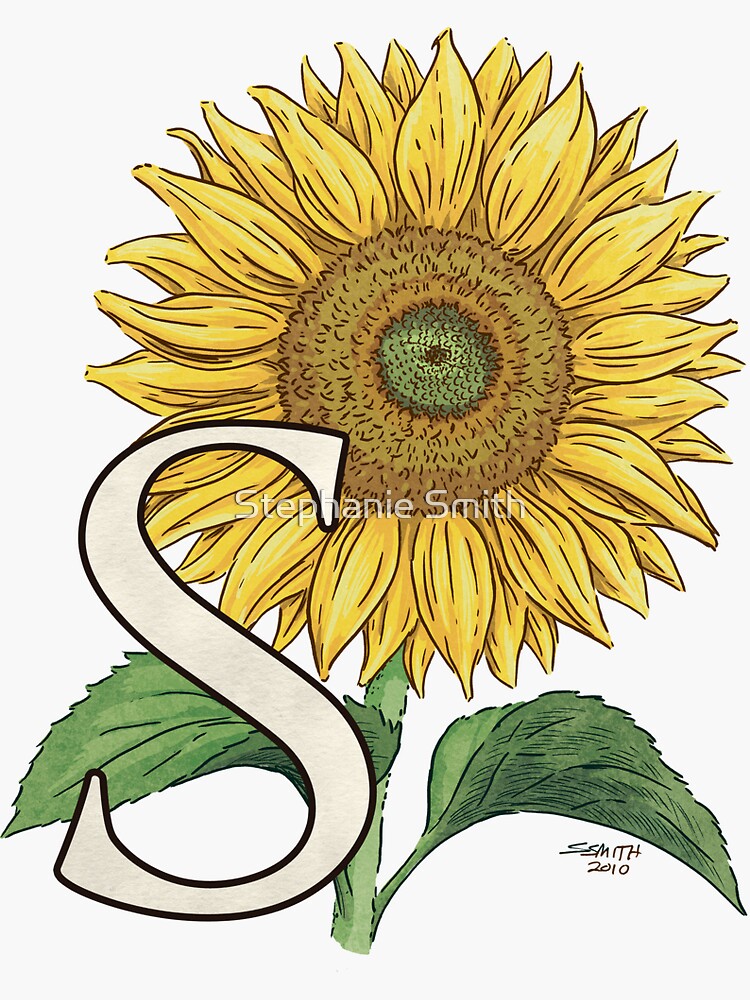 S is for Sunflower - floating by stephsmith