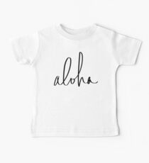 Aloha Hawaii Typography Baby Tee