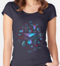 Native American Symbols Women's Fitted Scoop T-Shirt