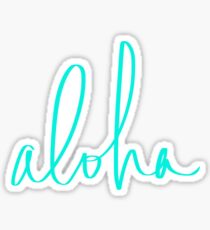 Aloha Tropical Turquoise Sticker