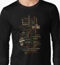 Downton Abbey Word Mosaic Long Sleeve T-Shirt