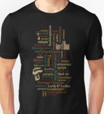 Downton Abbey Word Mosaic Unisex T-Shirt