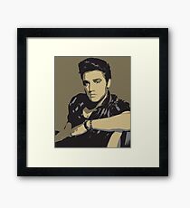 Elvis Presley - Pop Art Portrait Framed Print