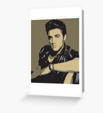 Elvis Presley - Pop Art Portrait Greeting Card