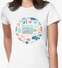 Take Me to the Sea Women's Fitted T-Shirt