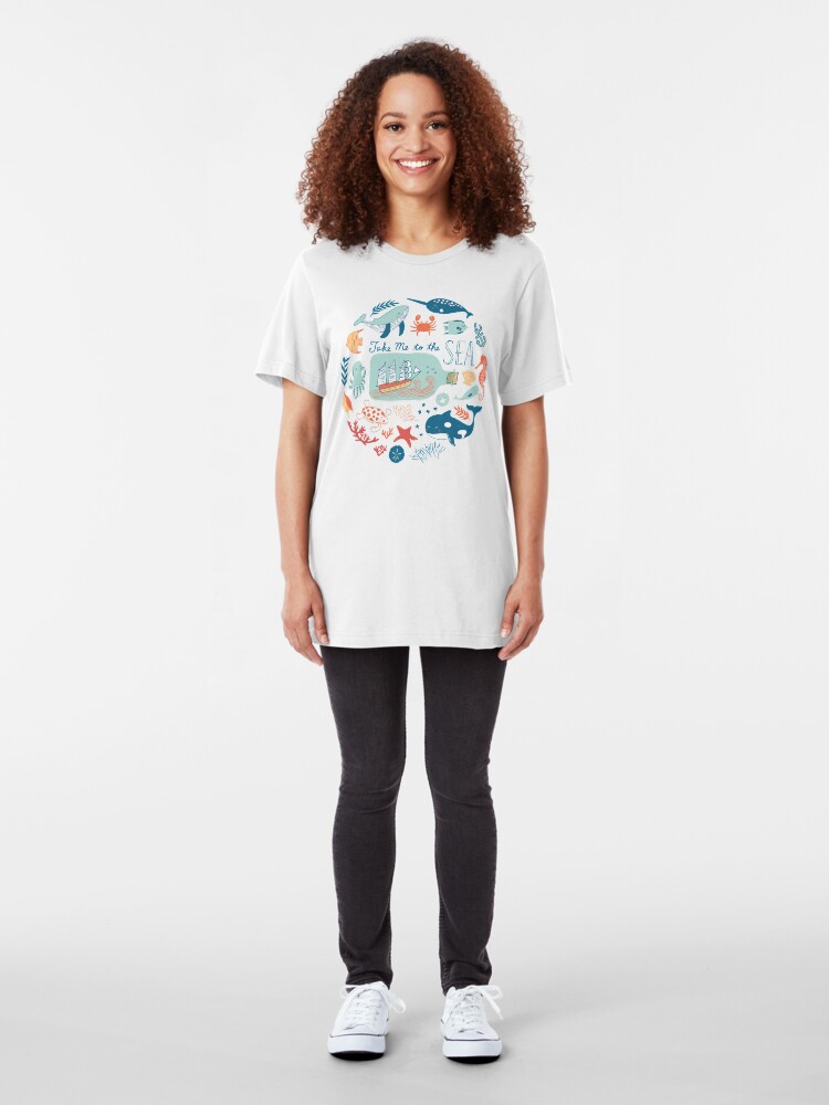 Alternate view of Take Me to the Sea Slim Fit T-Shirt