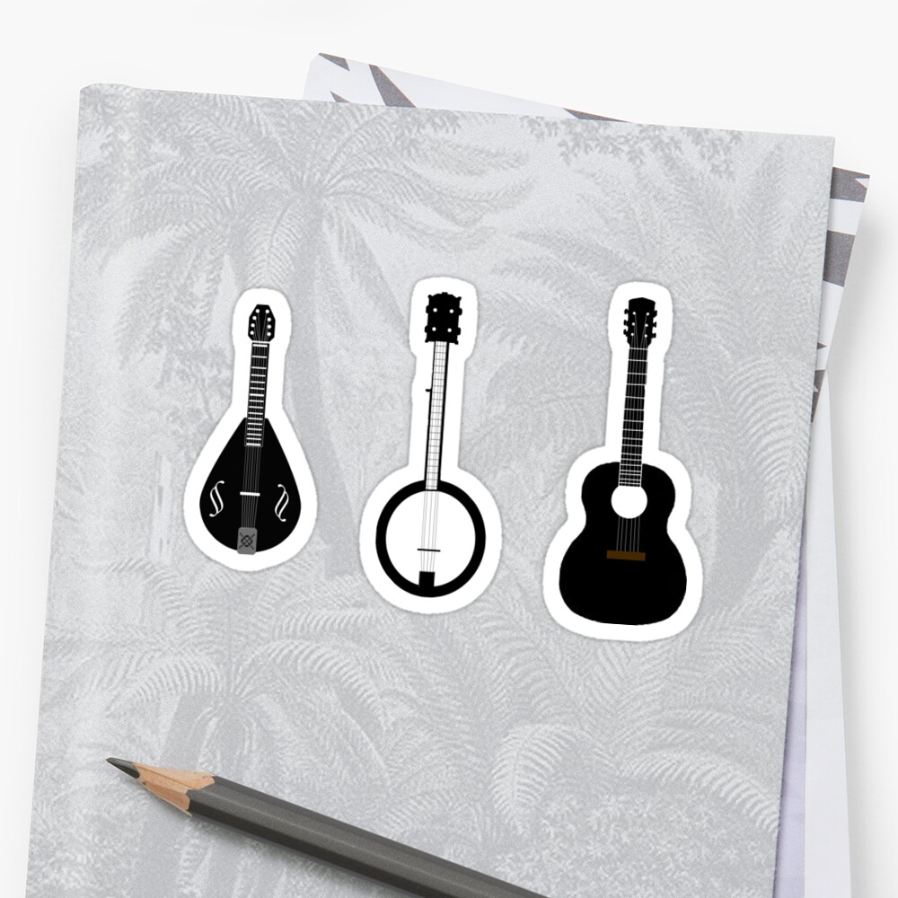 the-folk-musician-sticker-by-bleastudios-redbubble