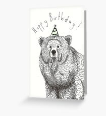 Birthday Bear Greeting Card