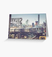 7 Train and Silvercup Studios Greeting Card