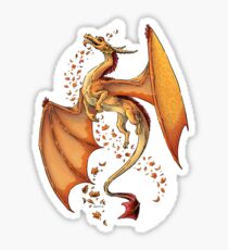 Dragon of Autumn Sticker