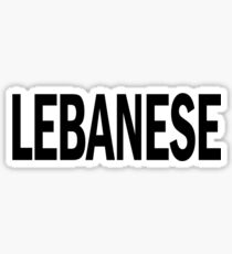 lebanese. Sticker