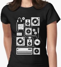 Four To The Floor - Teal Fitted T-Shirt