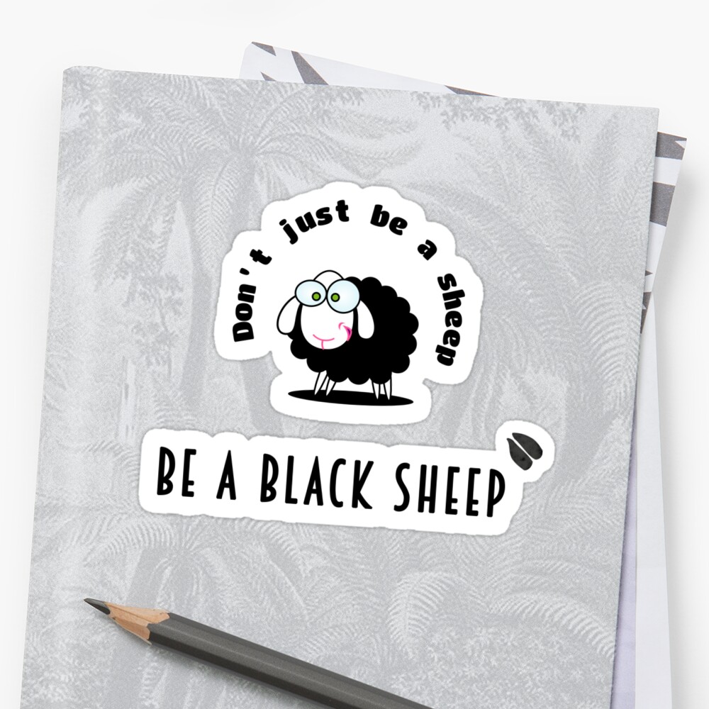 Black Sheep Sticker By Poupoune Redbubble