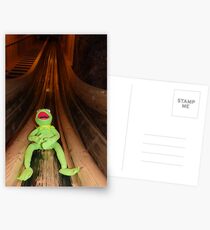 Frog Kermit Slip Mine Salt Mine Postcards