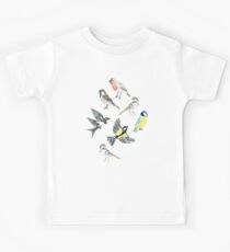 Illustrated Birds Kids Tee