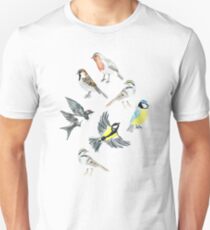 Illustrated Birds Unisex T-Shirt