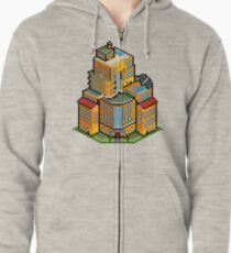 Habbo Pixel Art Zipped Hoodie