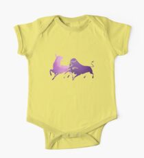 Two Fighting Bulls Lilac One Piece - Short Sleeve