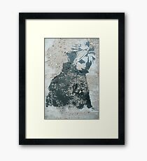 STENCIL: Cloud Strife - Final Fantasy VII Framed Print
