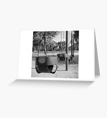 Swing Baskets Greeting Card