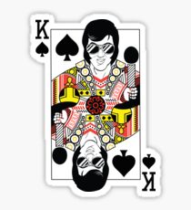 Elvis Presley Vegas Style Playing Card Sticker