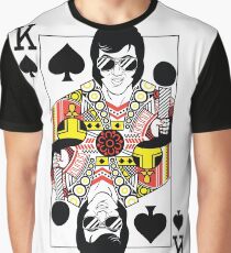 Elvis Presley Vegas Style Playing Card Graphic T-Shirt