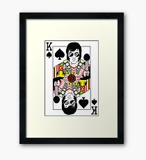 Elvis Presley Vegas Style Playing Card Framed Print