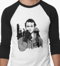Ghostbusters Peter Venkman Bill Murray illustration Men's Baseball ¾ T-Shirt
