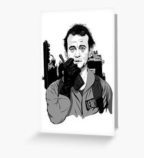 Ghostbusters Peter Venkman Bill Murray illustration Greeting Card