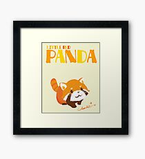 LITTLE RED PANDA Framed Print