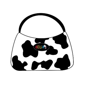 Delias cow print discount purse