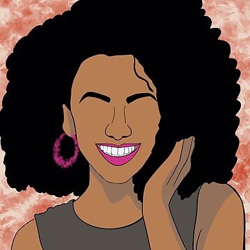 Black Girl Art, Afro Woman Art, Woman Portrait Art, Digital Print