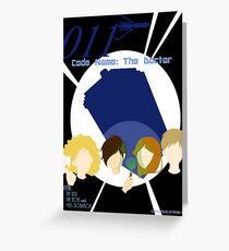 Code Name: The Doctor Alternative Poster Greeting Card