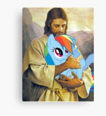 Jesus Loves Rainbow Dash Canvas Print